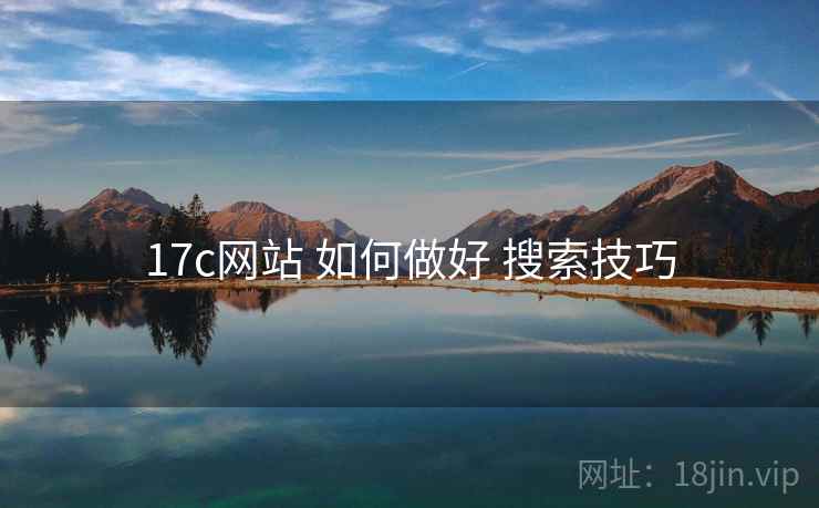 17c网站 如何做好 搜索技巧